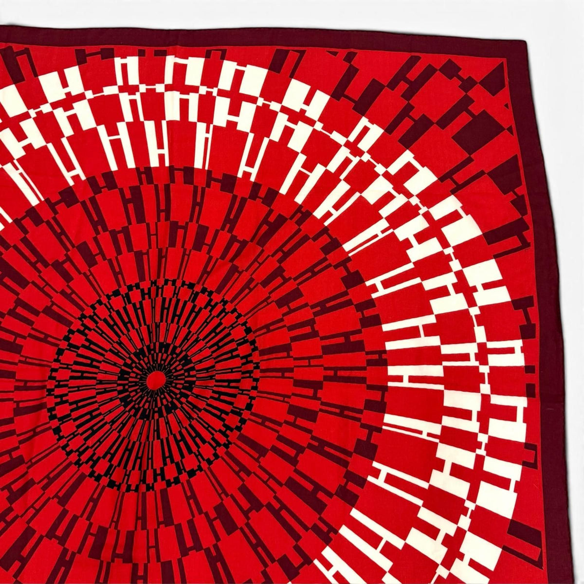 Hermes Carre Juan 140 Op H Optical H Cashmere Mixed Shawl Multi Scarf — view 6