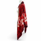 Hermes Carre Juan 140 Op H Optical H Cashmere Mixed Shawl Multi Scarf — view 3