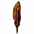 Chanel Cashmere 100% 136 184 Logo Horse Pattern Large Shawl Scarf Bordeaux — view 4