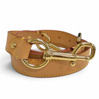 Louis Vuitton Vachetta Leather Shoulder Strap Natural Gold