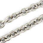 Chanel CC Logo Rhinestone Chain Necklace Silver — view 5