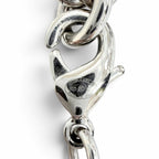 Chanel CC Logo Rhinestone Chain Necklace Silver — view 7