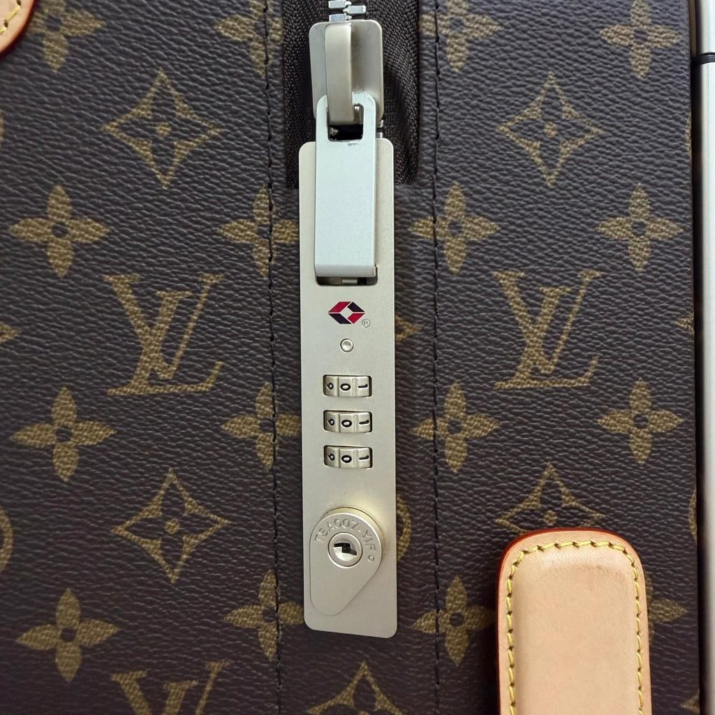Louis Vuitton Monogram Horizon 55 Suitcase Canvas Brown Travel Bag — view 7