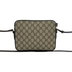 Gucci Horsebit 1955 GG Supreme Leather Shoulder Bag Pochette Crossbody Brown — view 3