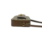 Gucci Horsebit 1955 GG Supreme Leather Shoulder Bag Pochette Crossbody Brown — view 6