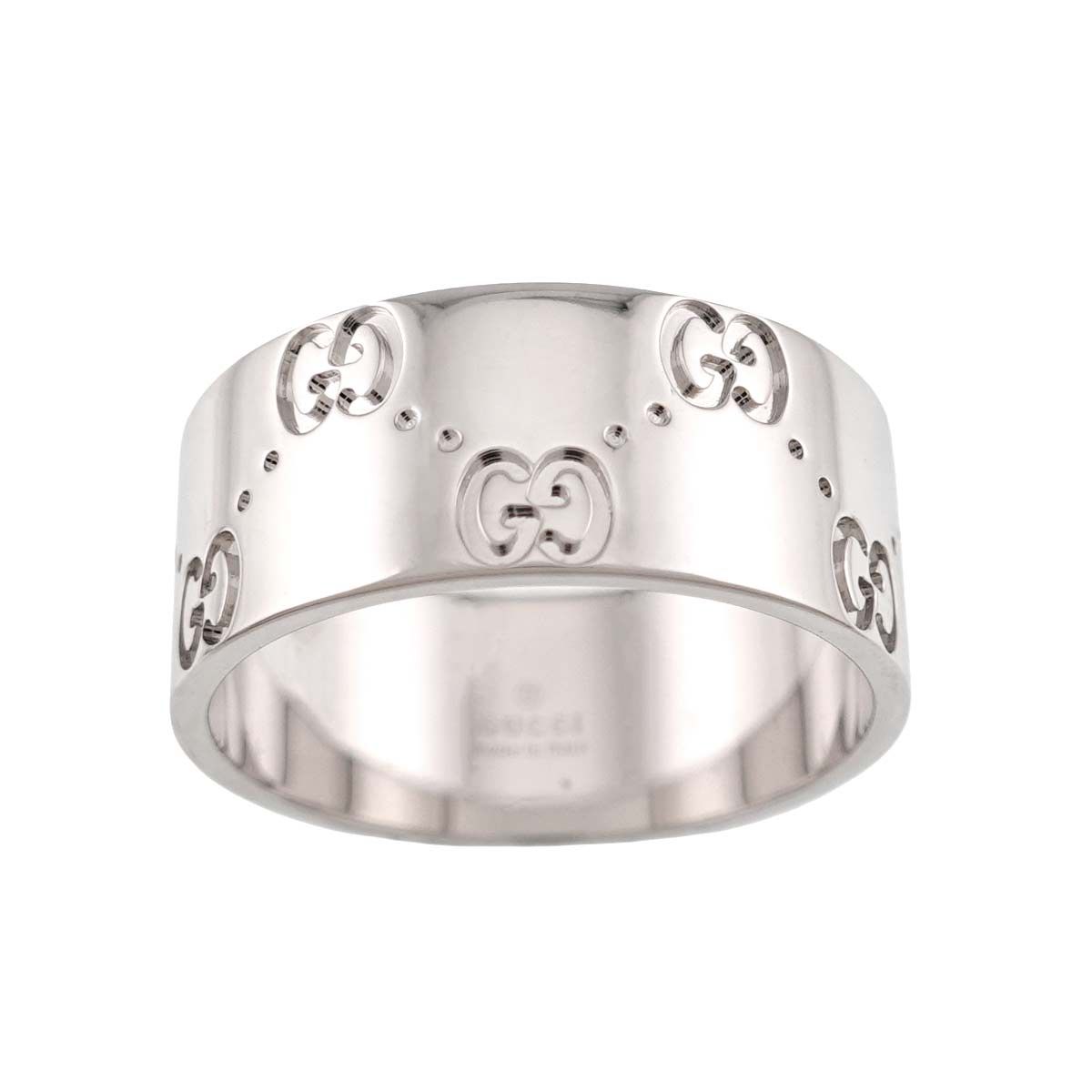 Gucci Icon Wide Ring 18k White Gold 750 — view 2