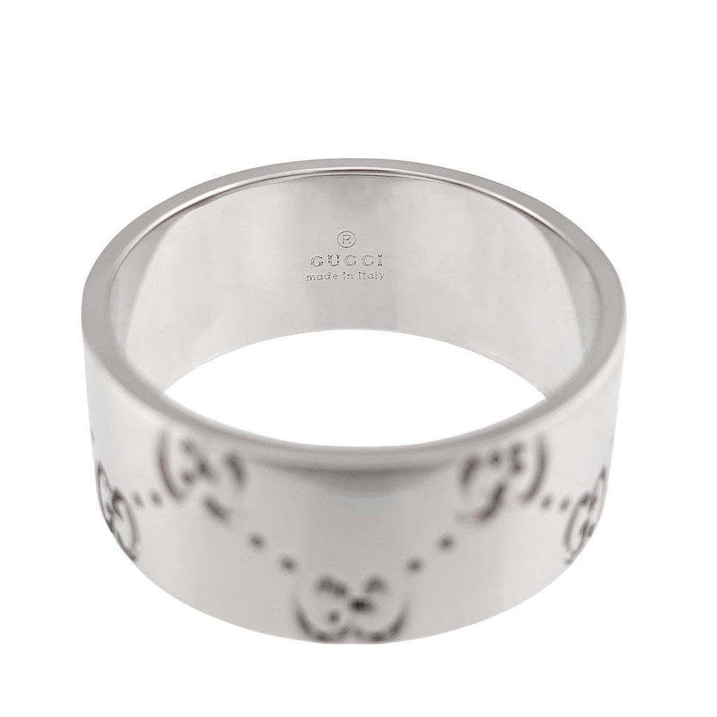 Gucci Icon Wide Ring 18k White Gold 750 — view 4