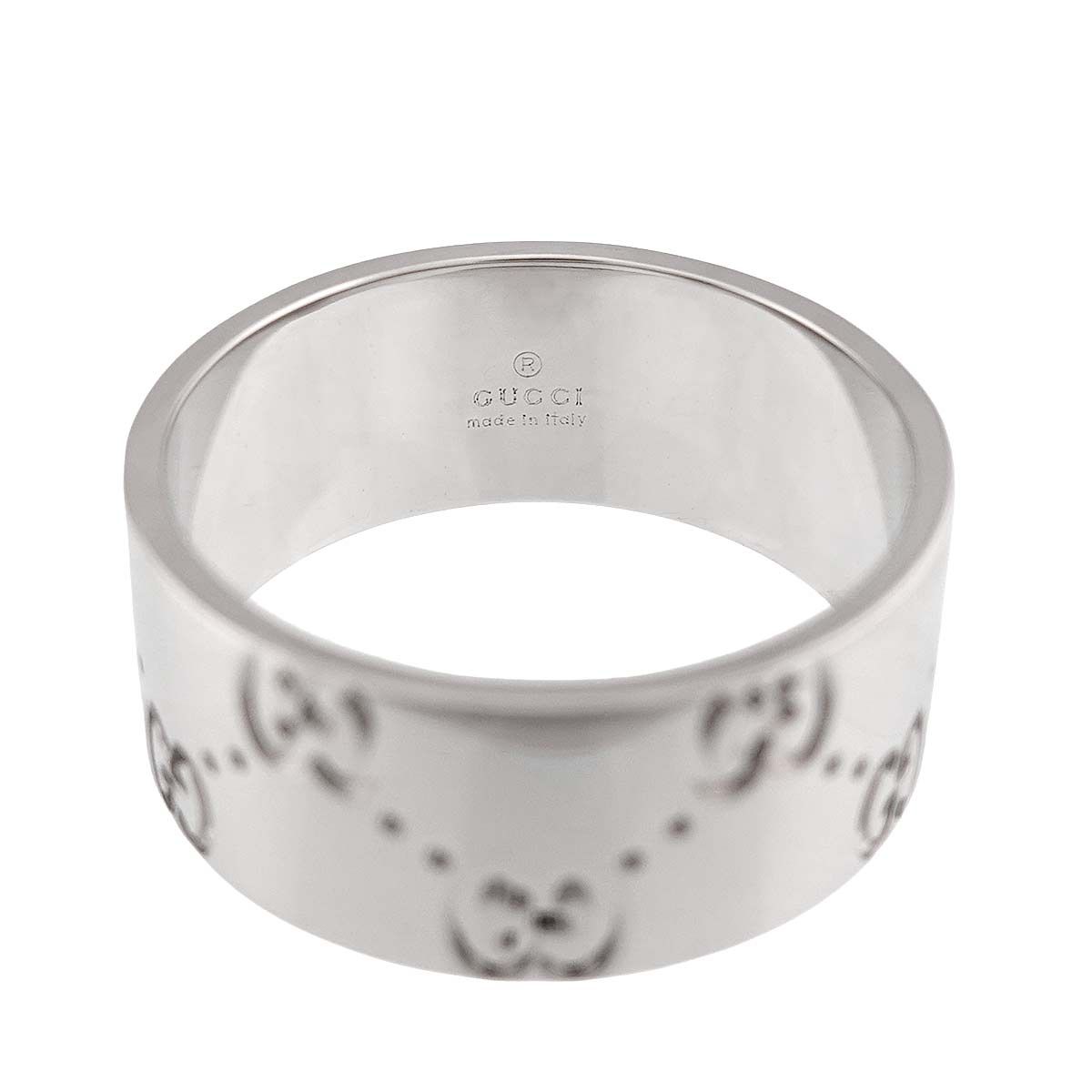 Gucci Icon Wide Ring 18k White Gold 750 — view 4
