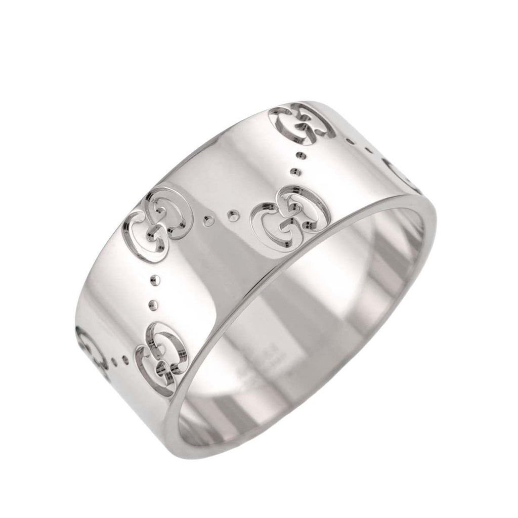 Gucci Icon Wide Ring 18k White Gold 750 — view 5