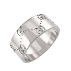 Gucci Icon Wide Ring 18k White Gold 750 — view 5