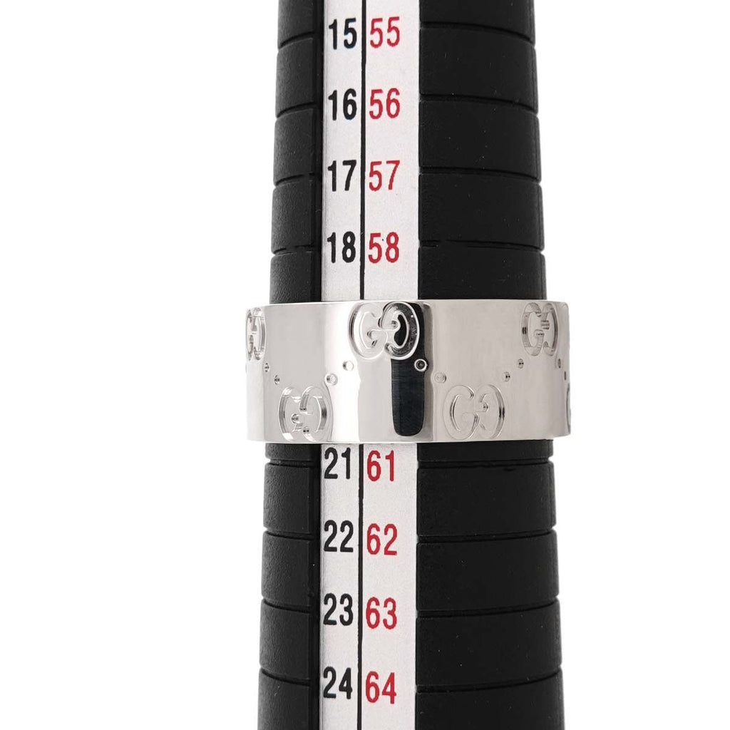 Gucci Icon Wide Ring 18k White Gold 750 — view 6