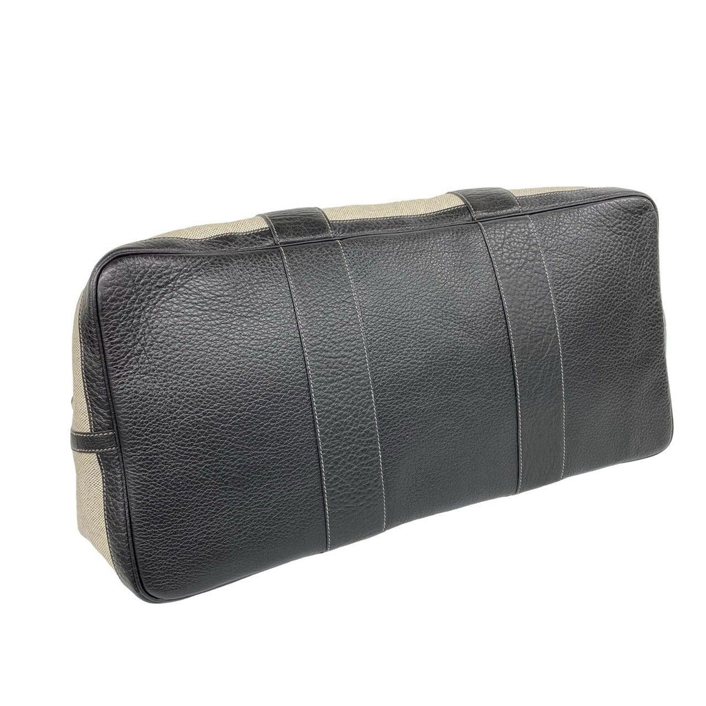 Hermes Garden Party GM Toile H Negonda Leather Handbag Gray Black — view 7