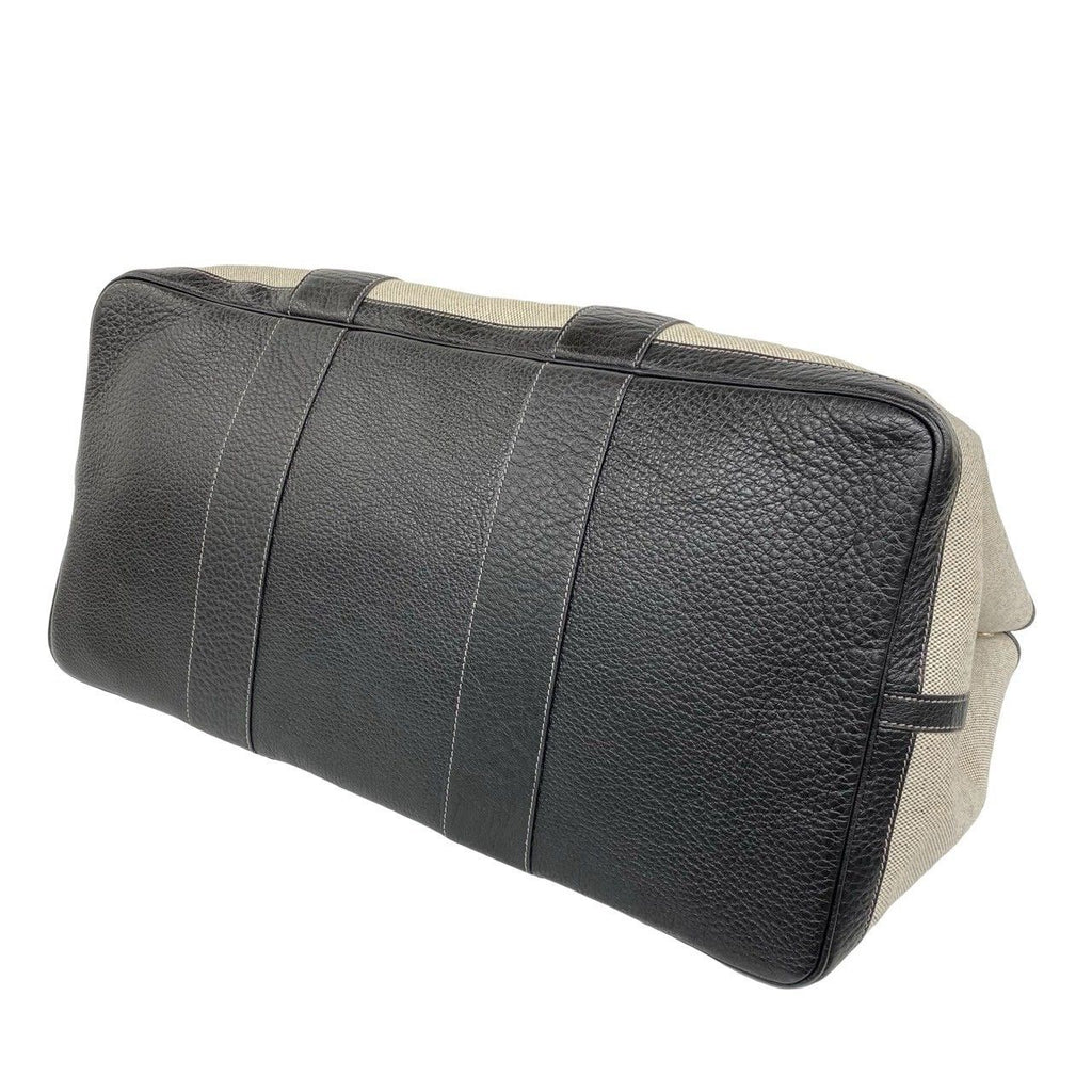 Hermes Garden Party GM Toile H Negonda Leather Handbag Gray Black — view 8