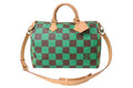 Louis Vuitton Speedy Bandouliere 40 Handbag Damier Pop Green