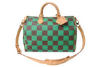 Louis Vuitton Speedy Bandouliere 40 Handbag Damier Pop Green
