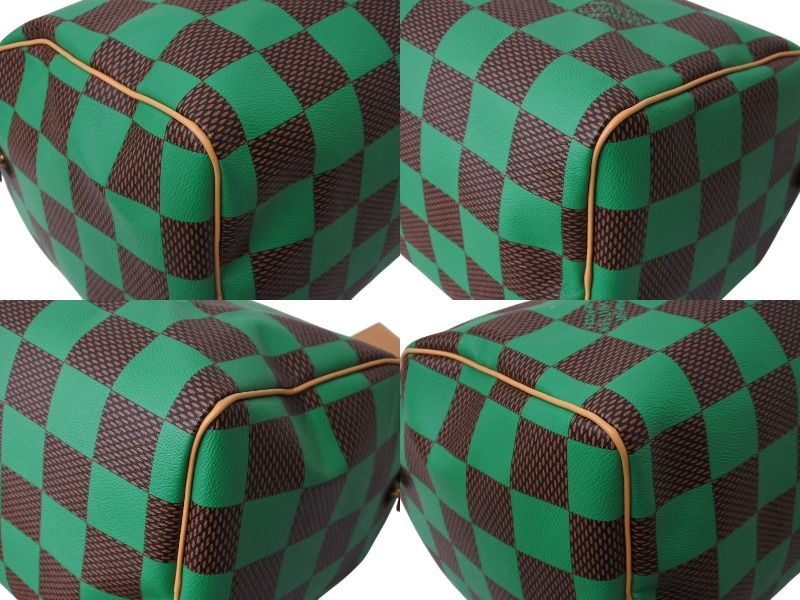 Louis Vuitton Speedy Bandouliere 40 Handbag Damier Pop Green — view 6