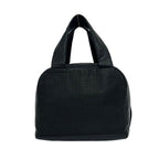 Chanel CC Logo Leather Mini Boston Bag Tote Black — view 3