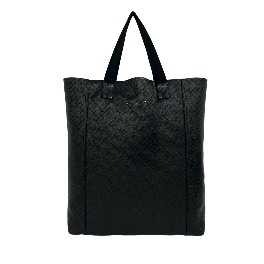 Bottega Veneta Intreccio Mirage Leather Tote Bag Black — view 3