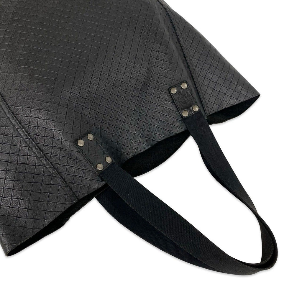 Bottega Veneta Intreccio Mirage Leather Tote Bag Black — view 4