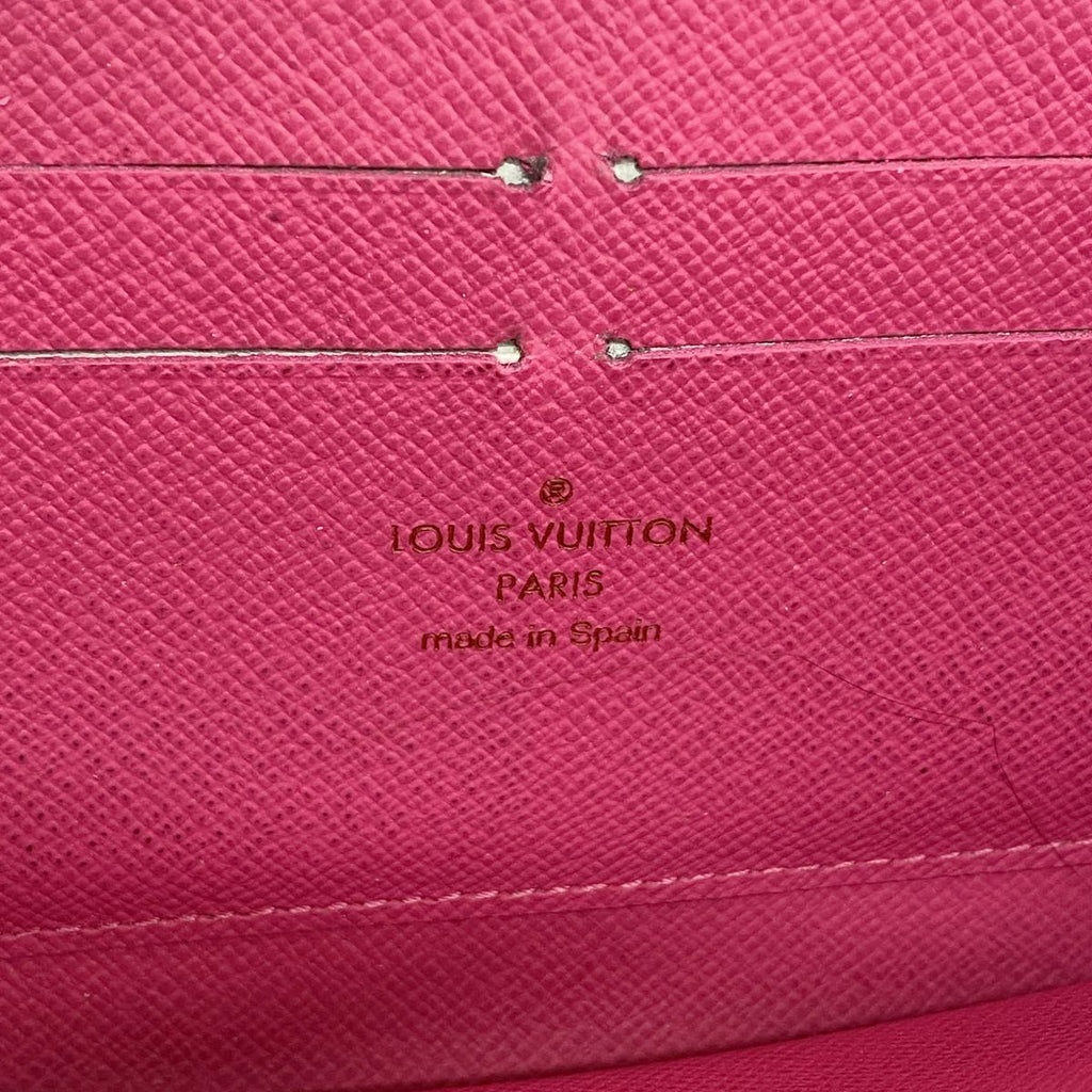Louis Vuitton Wallet Monogram Multicolor Zippy Noir Grenat — view 4