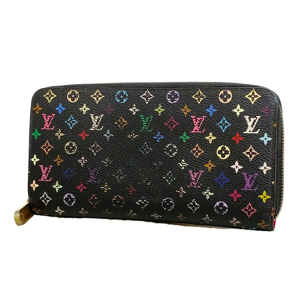 Louis Vuitton Wallet Monogram Multicolor Zippy Noir Grenat