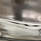 Chanel Shoulder Bag Boy Leather Black Silver — view 4