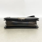 Chanel Shoulder Bag Boy Leather Black Silver — view 3