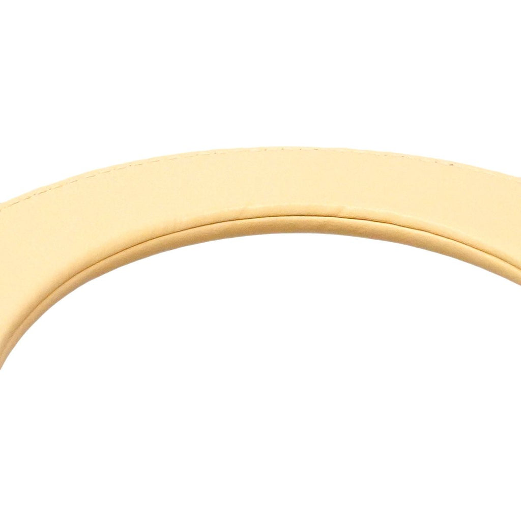 Dior Handbag Cannage Lady Leather Yellow Champagne Gold 2-Way Bag — view 8