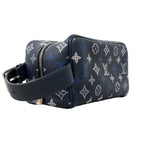 Louis Vuitton Handbag Monogram Shadow Rocker Dopp Kit Navy Blue — view 2