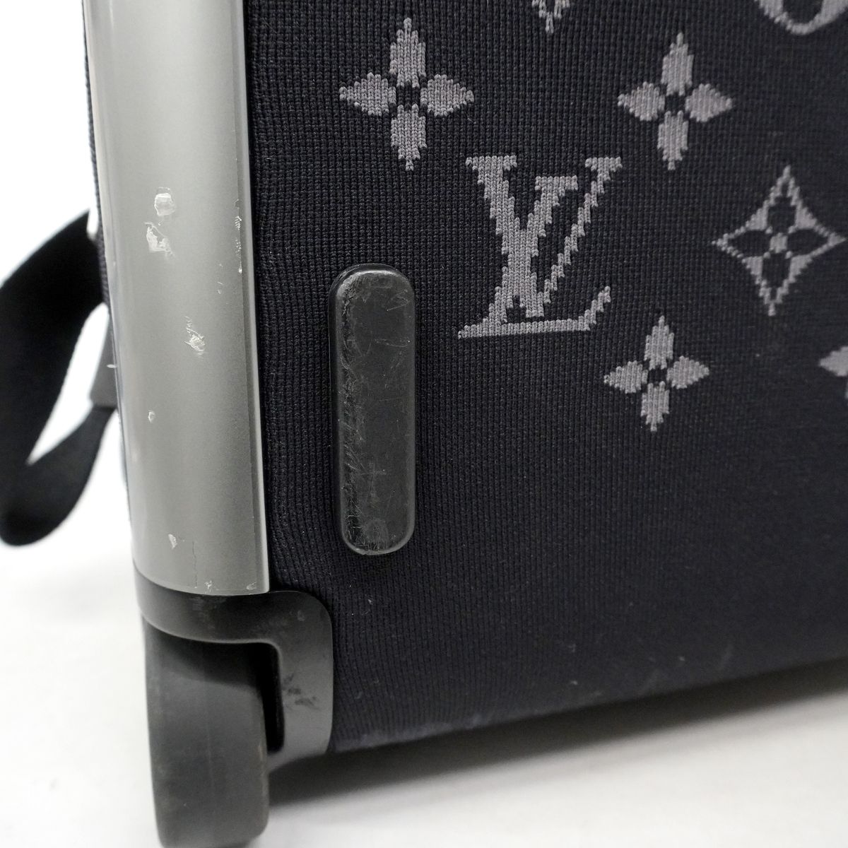 Louis Vuitton Travel Bag Monogram Jacquard Knit Horizon Soft Black Sweater — view 7