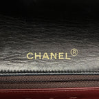 Chanel Shoulder Bag Quilted Lambskin Black Gold — view 5