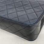 Chanel Shoulder Bag Quilted Lambskin Black Gold — view 7
