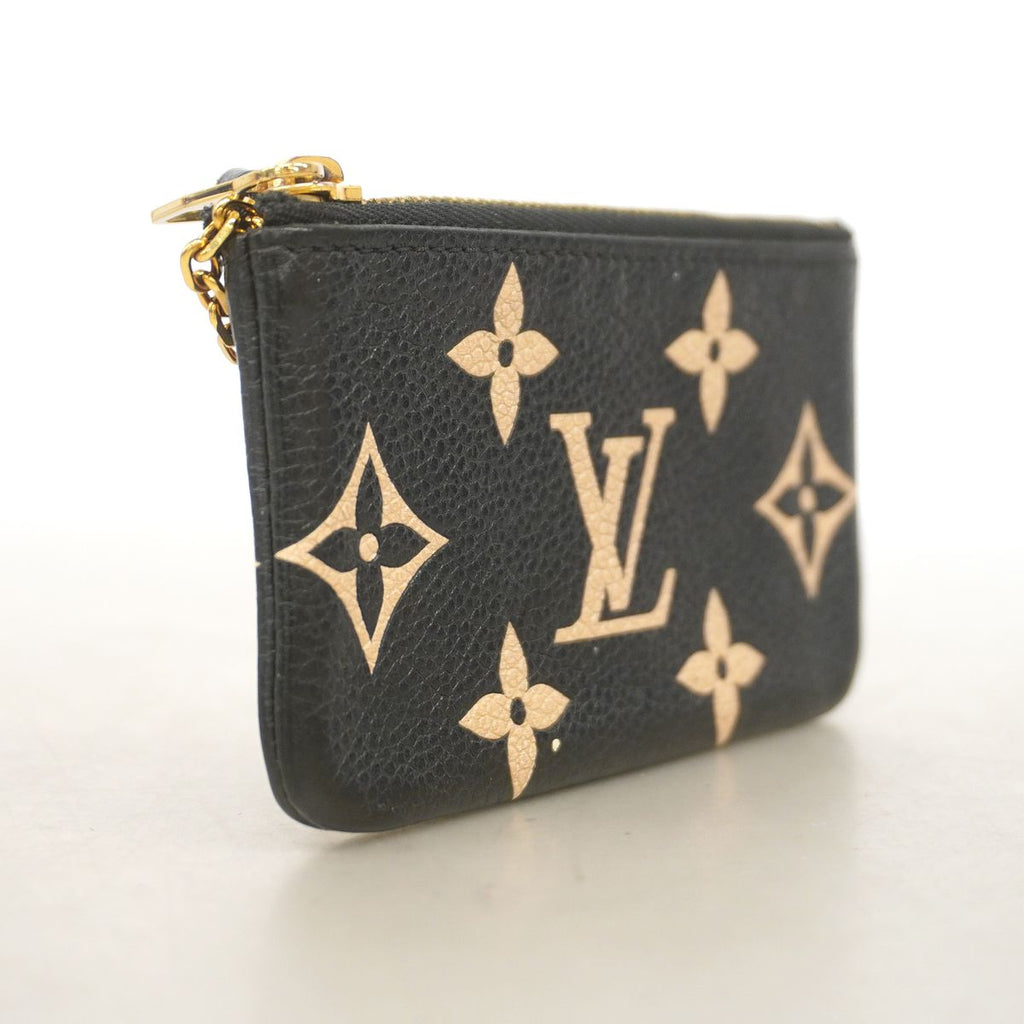 Louis Vuitton Coin Purse Monogram Empreinte Bicolor Pochette Cles Black Beige — view 2