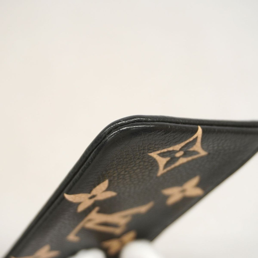 Louis Vuitton Coin Purse Monogram Empreinte Bicolor Pochette Cles Black Beige — view 6