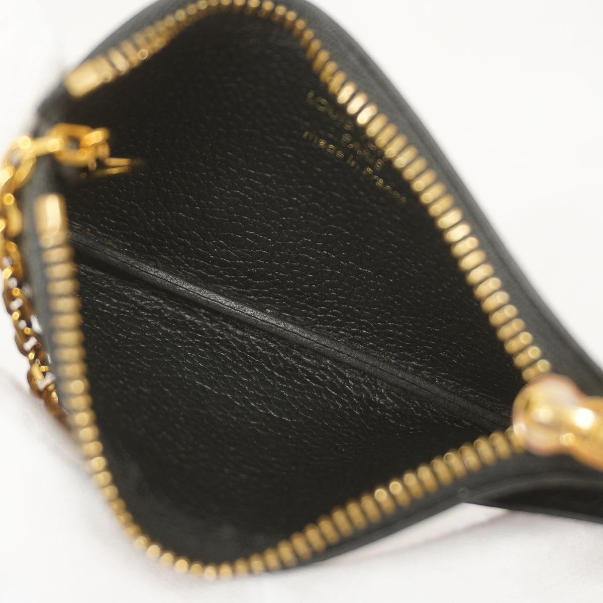 Louis Vuitton Coin Purse Monogram Empreinte Bicolor Pochette Cles Black Beige — view 4