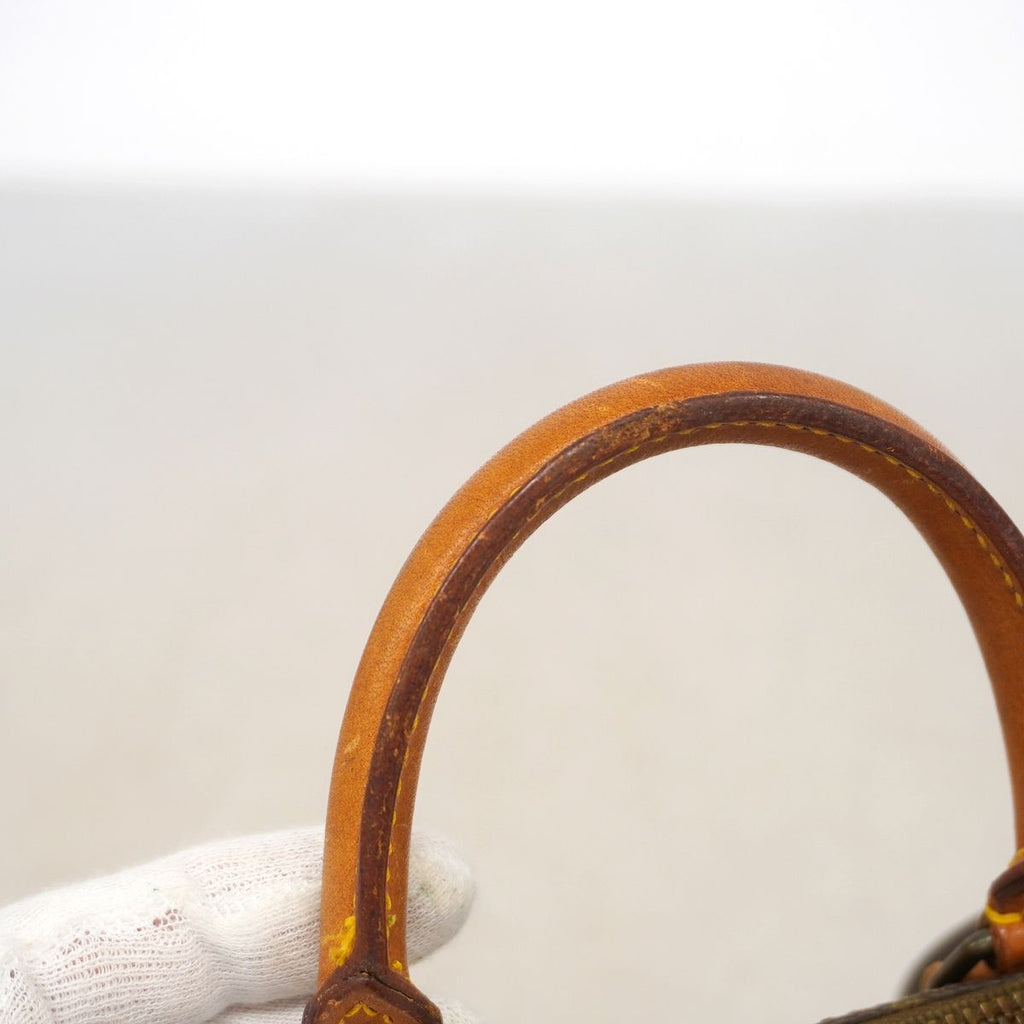 Louis Vuitton Handbag Monogram Mini Speedy Brown 2-Way Bag — view 8