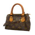 Louis Vuitton Handbag Monogram Mini Speedy Brown 2-Way Bag