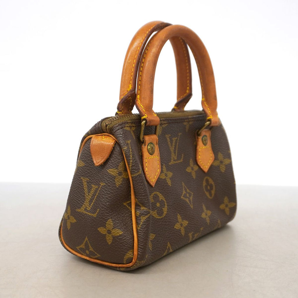 Louis Vuitton Handbag Monogram Mini Speedy Brown 2-Way Bag — view 2