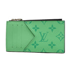 Louis Vuitton Taigarama Coin Card Holder Minty Green