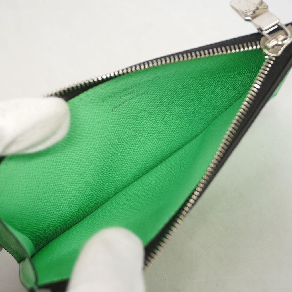Louis Vuitton Taigarama Coin Card Holder Minty Green — view 3