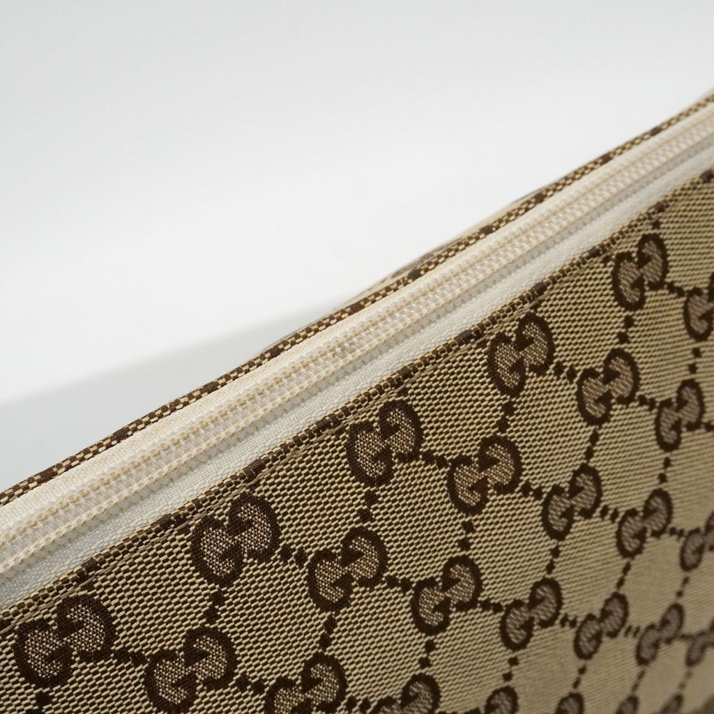 Gucci Shoulder Bag GG Canvas Beige Silver — view 8