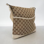 Gucci Shoulder Bag GG Canvas Beige Silver — view 2