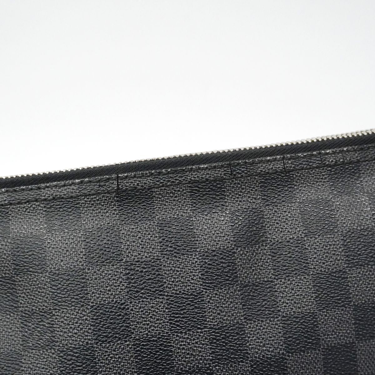 Louis Vuitton Shoulder Bag Damier Graphite Mick PM Black Gray — view 6