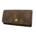 Louis Vuitton Key Case Monogram Multicles 4 Brown Key Holder