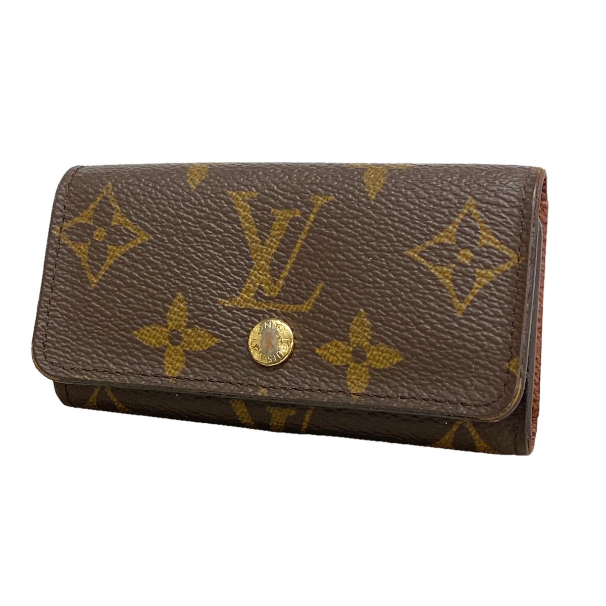Louis Vuitton Key Case Monogram Multicles 4 Brown Key Holder
