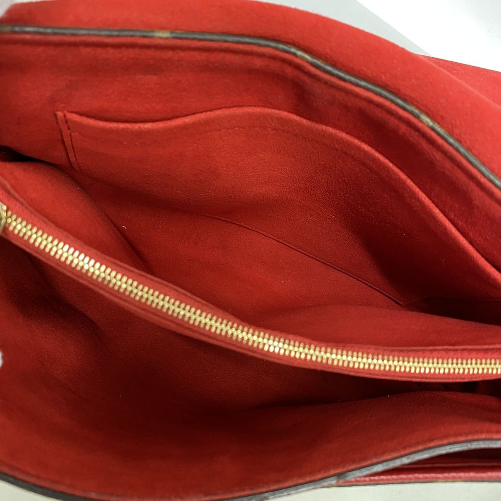 Louis Vuitton Shoulder Bag Monogram Pallas Chain Brown Cerise — view 4