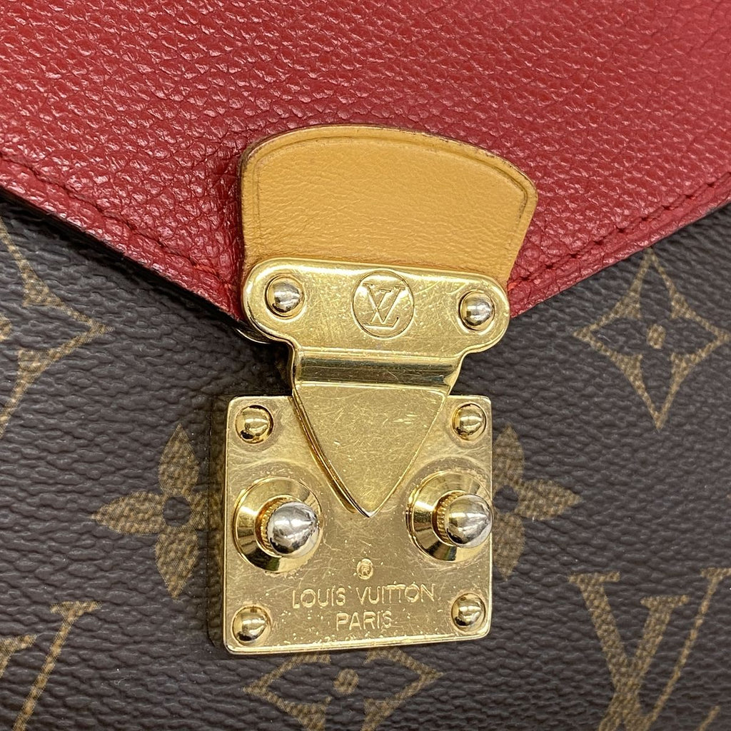 Louis Vuitton Shoulder Bag Monogram Pallas Chain Brown Cerise — view 8