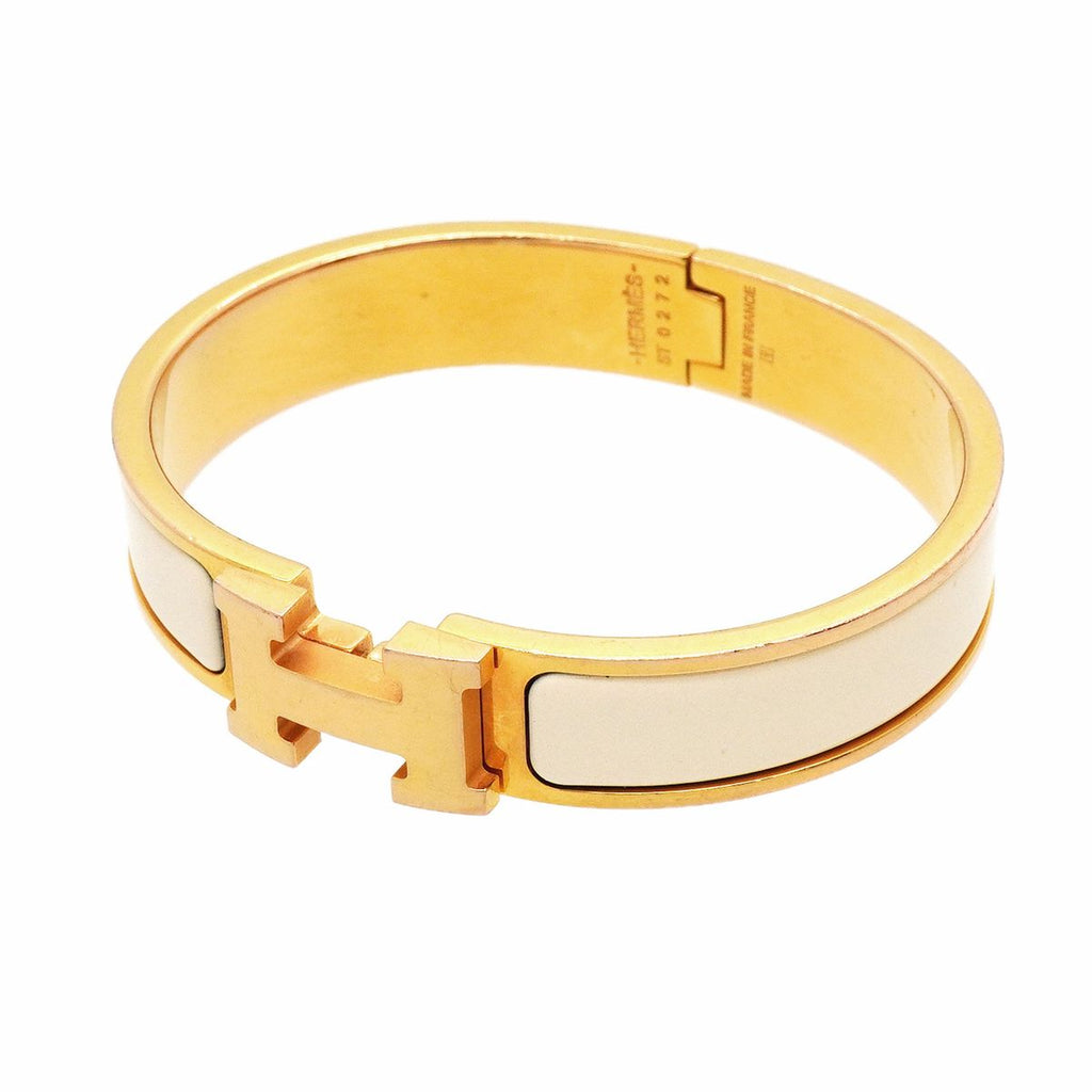 Hermes Bangle Clic Clac PM Gold Plated Bracelet