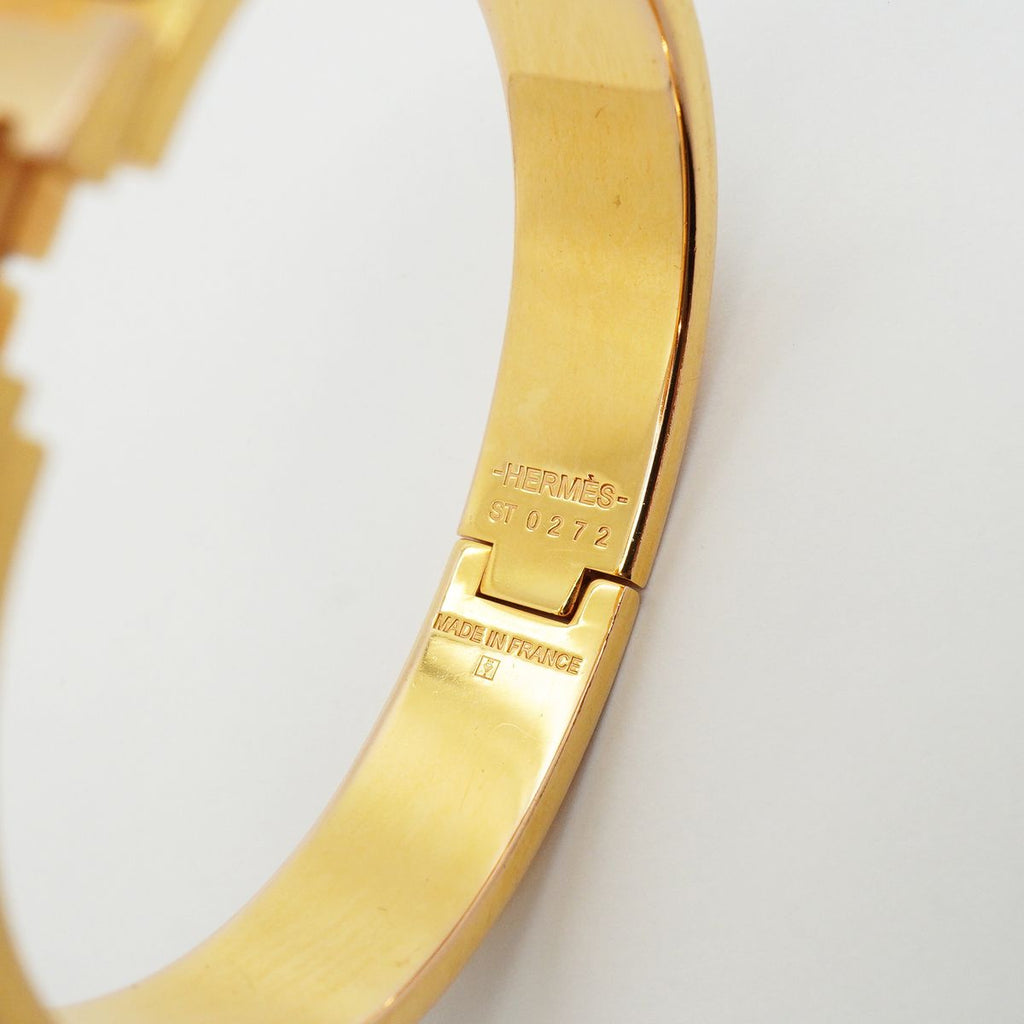 Hermes Bangle Clic Clac PM Gold Plated Bracelet — view 5