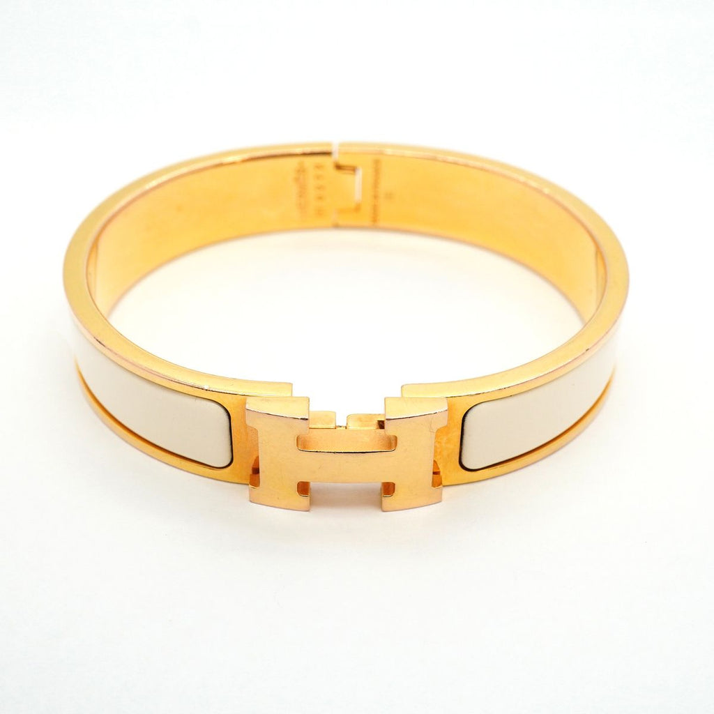 Hermes Bangle Clic Clac PM Gold Plated Bracelet — view 4